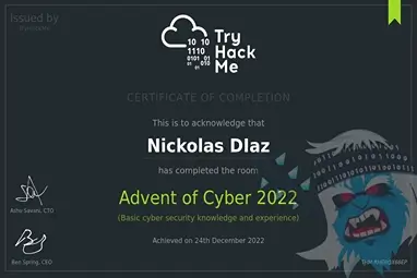 Advent of Cyber 2022