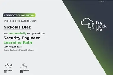 Security Engineer Certificate