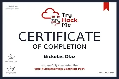 Web Fundamentals Certificate